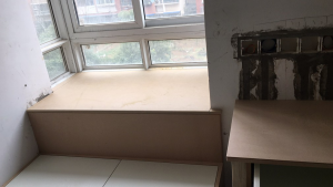 云谷山庄87平三室一厅 南京装修工地在线飘窗