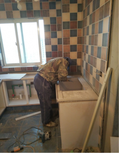 南京六合龙池湖畔88平米瓦工装修师傅