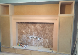  南京旭日上城84平装修电视背景墙