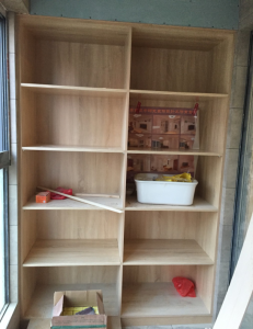  南京旭日上城84平装修阳台柜子