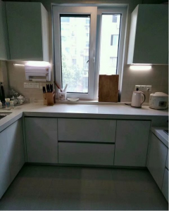 南京装修工地实拍厨房地柜