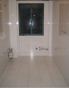 南京麒麟锦城180瓦工装修工地实拍厨房瓷砖