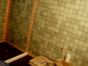 南京江宁188平瓦工装修工地卫生间