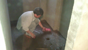 南京瑞金北村二手房装修工地在线直播瓦工师傅