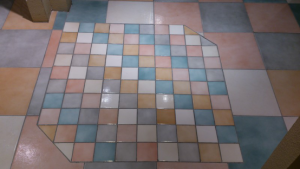 南京120平瓦工装修工地实拍地砖