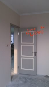 南京120平3室1厅装修油漆工地参观卧室