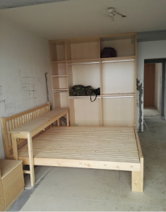 南京104平六合锦绣家园装修木工赵师傅毕业照主卧