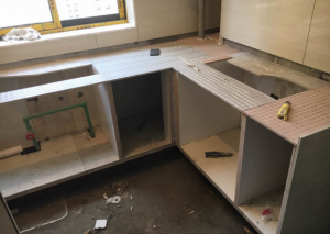 南京86平岱山长盛西苑3室装修工地直播厨房