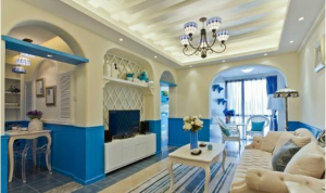 南京小户型装修效果图地中海