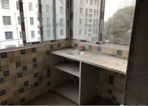 南京高新创业新村89平老房装修工地实拍阳台