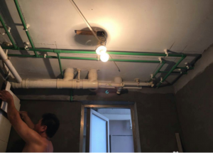 南京百家湖126平二手房装修瓦工装修工地