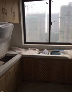 南京宝华招商依云小区江水平装修工地厨房