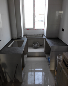 南京小市街51平米简约装修砖砌橱柜