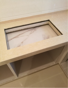 南京凤凰花园城瓦工装修台盆