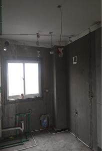 南京88平地中海风格小三房水电装修