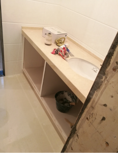 南京凤凰花园城瓦工装修工地在线卫生间