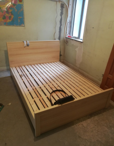 南京装修72平二室一厅木工装修卧室