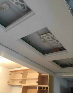 南京装修探工地之木工制作吊顶