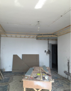 南京126平二手房装修木工装修工地