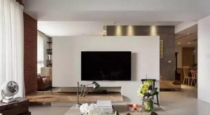 　　南京140新房装修，砖砌电视背景墙，真的是绝了！！