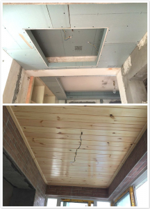 南京银城花园64平米木工装修工地