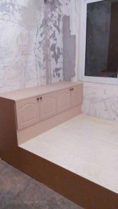 南京89平治东苑混搭风装修工地实拍榻榻米