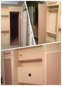 南京银城花园64平米木工装修工地