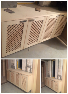 南京银城花园64平米木工装修工地