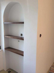 南京89平治东苑混搭风装修工地实拍隔板